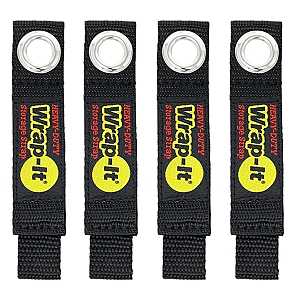 Wrap-It Storage 104-10BX Storage Strap, 1.9 in Dia, 1 in W, 7 in L, Polypropylene, 25 lb Working Load
