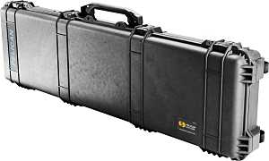 Pelican 017500-0000-110 Protector Long Case, 53.6 in L, 16.05 in W, 6.13 in H, Polypropylene, Black