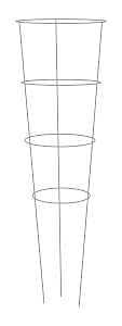 Glamos Wire 708073 Plant Support, 54 in L, 16 in W, Steel