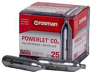 Crosman 2311 CO2 Cartridge, Silver, For: Gas-Powered Gun