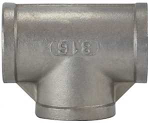 Midland Industries 62258BAG Pipe Tee, 2 in, Stainless Steel, 300 psi Pressure