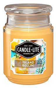 Candle-Lite 32971273 Candle, 18 oz, Island Bellini, 110 hr