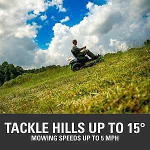Greenworks 7411302 Lawn Mower, 32 hp, 0 Turning Radius