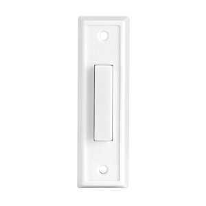 Heath Zenith 18000092 Doorbell Button, Wired, Push Button, Plastic, White, Lighted