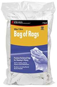 Buffalo 10521 Recycled Rag, White, 1 lb