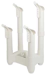PowerZone BD001 Electric Boot Dryer, 2 in Dia Dryer Tube, 4-Dryer, 120 V, Polypropylene, Beige