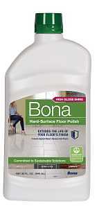 Bona WT760051161 Floor Polish, 32 oz, White, Liquid