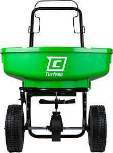 Chapin 81000A Residential Turf Spreader, 80 lb, Steel Frame, Poly Hopper, Pneumatic Wheel