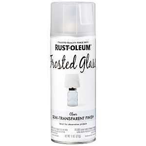Rust-Oleum 342600 Spray Paint, Flat, Frosted Glass, 11 oz, Aerosol Can