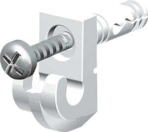 ClosetMaid 71927 Wall Clip, Resin, White