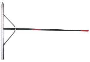 Razor-Back 63133 Asphalt Lute Rake, 82-1/4 in OAL, Aluminum Handle, Straight Handle