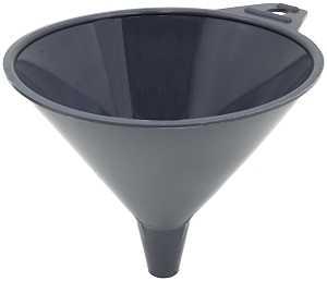 FloTool 05015 Medium Funnel, 1 pt, HDPE, Charcoal, 6-1/2 in H