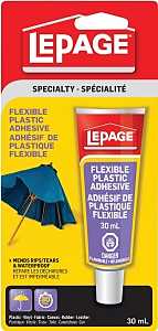 LePage 393915 Plastic Adhesive, Cream, 30 mL Carded Tube