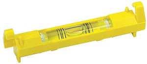 STANLEY 42-193 Line Level, 3-3/32 in L, 1-Vial, 2-Hang Hole, Non-Magnetic, ABS, Yellow