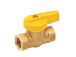 ProLine Series 110-522HC Gas Ball Valve, 3/8 in Connection, FPT, 200 psi Pressure, Manual Actuator, Brass Body
