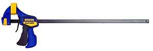 Quick-Grip 524QCN One Handed Bar Clamp/Spreader, 24 in, 300 lb, Carbon Steel Bar, Blue/Black/Yellow