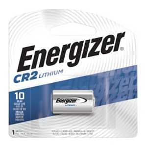 Energizer EL1CR2 Series EL1CR2BP Battery, 3 V Battery, 800 mAh, Lithium, Manganese Dioxide