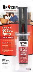 Devcon 21445 Epoxy Adhesive, Clear, Liquid, 0.47 oz, Syringe