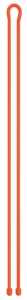 Gear Tie Mega GTM64-31-R3 Twist Tie, Rubber, Bright Orange, 64 in L