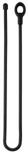 Gear Tie Loopable GLL24-01-2R6 Twist Tie, Rubber, Black, 24.7 in L