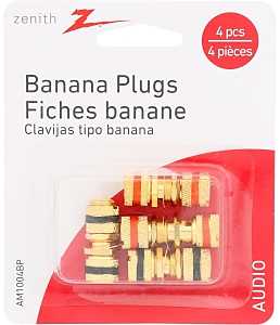 Zenith AM1004BP RCA Banana Plug, Gold