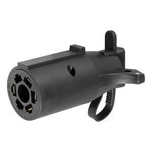 Curt 57245 Electrical Adapter with Tester, Plastic Housing Material, Black