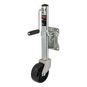Curt 28113 Marine Jack with 6 in Wheel, 1200 lb Lifting, 10 in Max Lift H, 23-1/2 in OAH, Composite