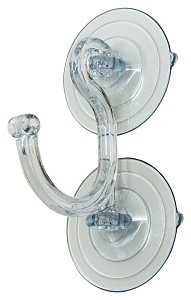 Adams 5750-86-5034 Heavy-Duty Suction Cup Hook, Polycarbonate, Clear