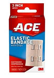 ACE 207314 Elastic Bandage, 3 in W, Beige Color