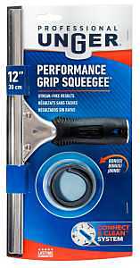 Unger Professional 981010 Window Squeegee, 12 in Blade, Poly Blade
