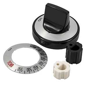Camco USA 00973 Knob Kit, Includes: (2) Peel, Adapter, Dial, Insert, Knob and Stick Cover, Black