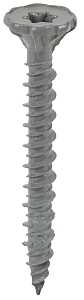 Rock-On 23306C Screw, #9 Thread, 1-1/4 in L, Serrated Thread, Flat Head, Star Drive, Sharp Point, Steel, Climacoat