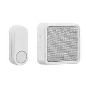 globe 18000174 10-Sound Doorbell Kit, Wireless, 4.5 V, 85 dB, White