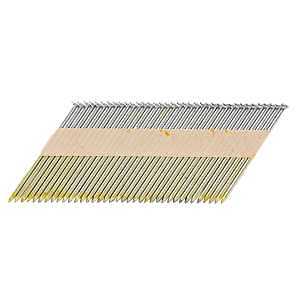 Metabo HPT 15142HPT Sheathing Nail, 3-1/4 in L, Steel, Hot-Dipped Galvanized, Clipped Head, Smooth Shank