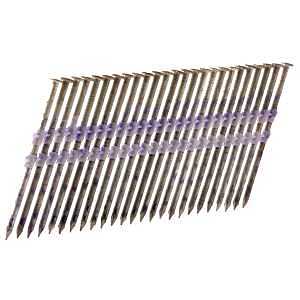 Metabo HPT 10163HPT Series Framing Nail, Plastic Strip Collation, 3-1/4 in L, Hot-Dipped Galvanized, Round Head, 4000/BX