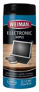 Weiman 93 Electronics Cleaning Wipes, 7 in L, 8 in W
