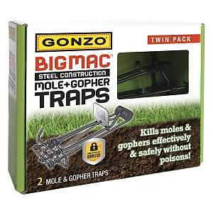 Gonzo 5000 Mole and Gopher Trap, 5-1/2 in L