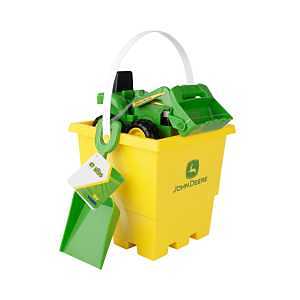 John Deere Toys 47339 Sand Pit Bucket Set, 18 Months and Up, Green/Yellow