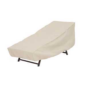 Mr. BAR-B-Q 07835BBGD Chaise Lounger Cover, 28 in L, 30 in W, 76 in H, Elastic, Taupe