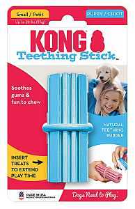 Kong KP33 Dog Toy, S, Chew, Teething Stick, Rubber, Assorted
