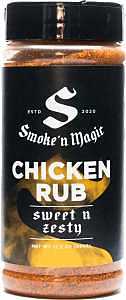 Smoke 'N Magic OW16500 Rub Seasoning, Zesty Chicken, 12.5 oz