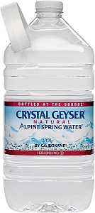Crystal Geyser 12514-2 Bottle Water, Liquid, Spring Flavor, 1 gal Bottle
