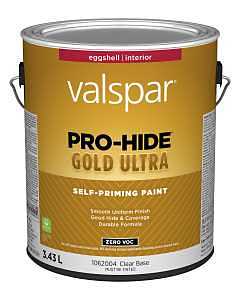 Pro-Hide Gold Ultra 029.1062004.007 Interior Self-Priming Paint, Eggshell, Clear, 1 gal, 37 sq-m Coverage Area