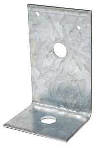 Simpson Strong-Tie A24 Angle, 2 in H, 2-1/2 in D, 3-7/8 in W, Steel, Silver, Galvanized