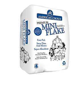 America's Choice Mini Flake 3.0P2MINIAC45 Equine Animal Bedding, Wood