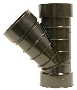 ADS 0422AA Pipe Wye, 4 in, Slip, Polyethylene, Black