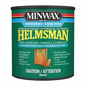 Minwax Helmsman CM6305204 Water Based Spar Urethane, Satin, Liquid, 946 mL