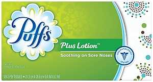 Puffs 39346 Facial Tissue, 8.4 in L, 2-Ply, Paper