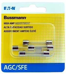 Bussmann BP/AGC-SFE-A5RP Fuse Assortment, AGC, 30 A