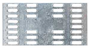 Simpson Strong-Tie MP Series MP24 Mending Plate, 4 in L, 2 in W, 20 ga, Steel, Galvanized